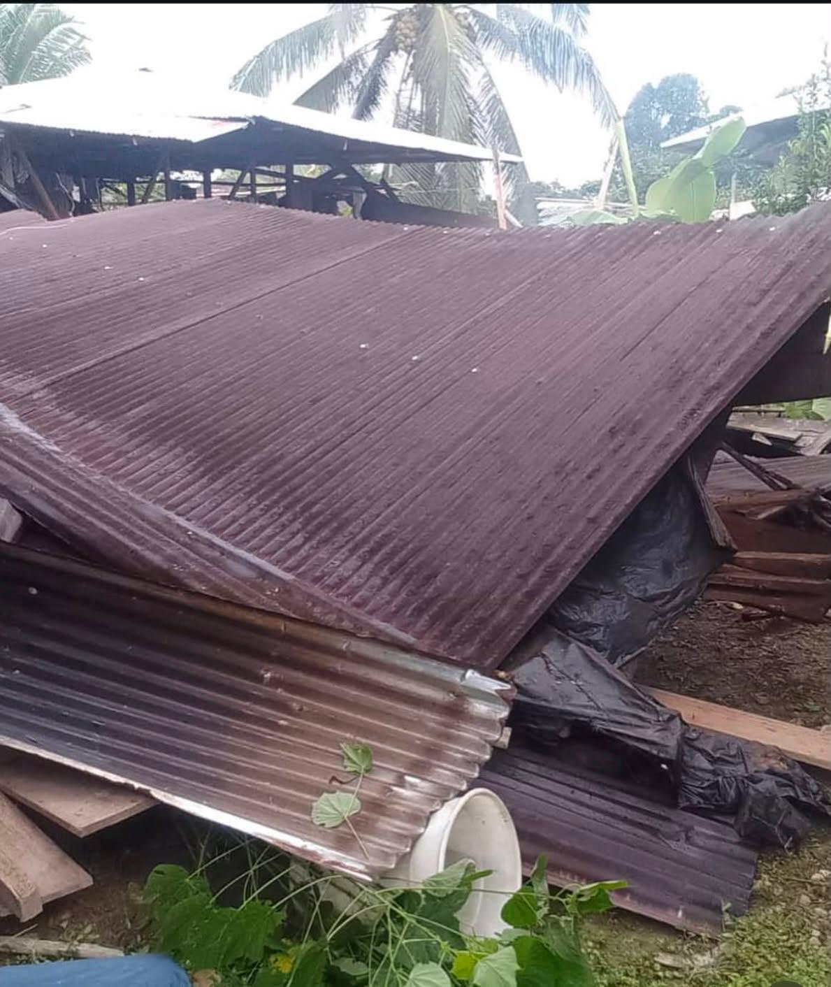 Vivienda colapsada en el Chocó tras el sismo